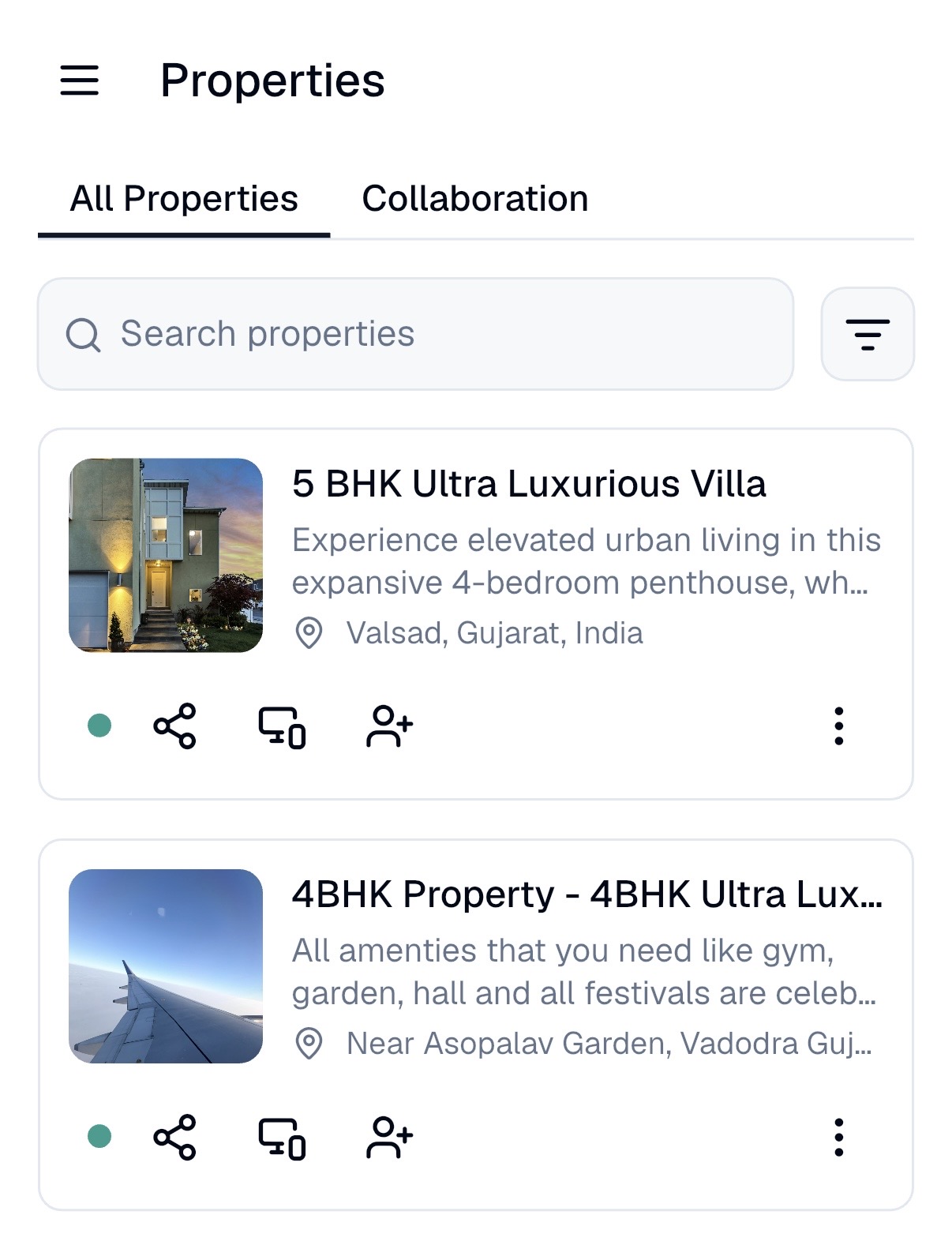 Team collaboration app mockup